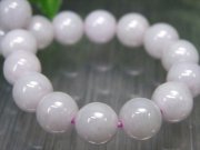 ほんのりラベンダー ラベンダー翡翠 ブレスレット 8mm×23珠 豊かな人生を創造する石 5月の誕生石 翡翠・硬玉 ミャンマー産 パワーストーン 天然石