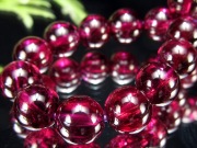 4A 美しいワインレッドパープル ロードライトガーネット ブレスレット 7mm×25珠 魅惑のワインレッドカラー 真実の愛の石 歴史上最も古い宝石のひとつ