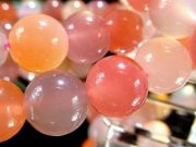 濃厚発色 ソルトソースアゲート ブレスレット 8.5mm-9mm×22珠前後 近年流通の人気レア瑪瑙 仏教七宝の一つ 天然無処理 中国 四川省 塩源県産 パワーストーン