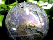 3A+ パープルシラー ラブラドライト 丸玉 直径 46.9mm 重さ 146g 月と太陽を象徴する石 一点もの マダガスカル産 パワーストーン 天然石