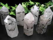 1個売り ブラックルチル クォーツ ポイント 重さ40g-50g 勝ち運ルチル 邪気払いの石 ブラジル産 パワーストーン 天然石