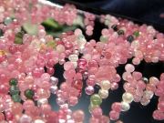 極小丸粒 ルベライト ピンク トルマリン さざれ 100g 平均の粒のサイズ約1mm-3mm 10月の誕生石 浄化用・インテリアに サザレ ブラジル産 パワーストーン
