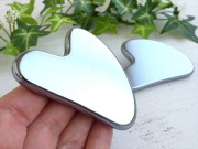 大特価 テラヘルツ鉱石 かっさ 羽型 ハート型 携帯用ポーチ付き 縦約75mm×横約50mm 1個売り つやつや光沢で鏡のような表面 2026年 検査機関にて検査済み