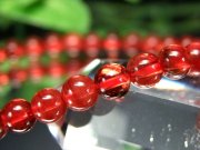 5A レッドアンデシン ブレスレット 4.5mm-5.5mm×38珠 全珠キャンディレッド 中性長石 本当の自分に近づく変化を促す石 チベット産 パワーストーン 天然石