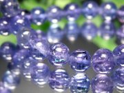 過去最高品質 虹入り S級 宝石質 タンザナイト ブレスレット 6mm-6.5mm×30珠 美麗 極上青紫 ポジティブに変換する タンザニア産 bl-p パワーストーン 天然石