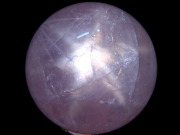 六条スター スターディープローズクォーツ 丸玉 直径 69mm 重さ 488.5g ディープローズクォーツ 恋愛成就の石 愛と美の女神 アフロディーテ の石