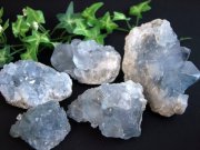 天使の石 4A セレスタイト クラスター 原石 1個売り 350g-400g キラキラ輝く美しい空色結晶 強力な浄化効果とヒーリング能力 マダガスカル産 パワーストーン