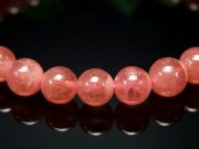 透明感有り 4A+ インカローズ ブレスレット 6.5mm×29珠 ロードクロサイト 薔薇色の人生を象徴する石 一点物 アルゼンチン産 パワーストーン 天然石