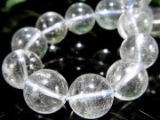 AA+ ナチュラルトパーズ ブレスレット 10mm-10.5mm×19珠 儚げな藍白 11月の誕生石 ナミビア産 パワーストーン 天然石