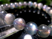 激レア 4A パープルシラー ラブラドライト ブレスレット 8mm-8.5mm×23珠 スペクトロライト 珍しい紫シラー 信念を貫く力 一点もの マダガスカル産