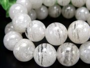 大特価 AA+ 千層ホワイトガーデンファントムクォーツ ブレスレット 13.5mm-14mm×16珠前後 正統派千層ガーデン 正財・長寿をもたらす守り石