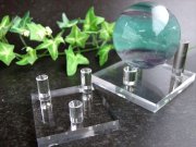 Mサイズ 天然石なんでも台座 マルチディスプレイスタンド 1個売り 幅6.5cm×6.5cm 高さ3.7cm 丸玉用台座 プレート原石用台座 使い道自由