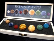 太陽系の9つの惑星 ギフトボックス付 天然宝石 丸玉 セット 石サイズ約12mm-25mm 宇宙惑星天体クリエイティブギフト パワーストーン 天然石