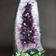 濃い紫 太結晶 アメジスト ドーム アメジストカペーラ 高さ 40.5cm 重さ 16.88kg 風水最強 家運や社運の上昇に 1点もの ブラジル リオグランデ・ド・スル州