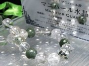 限定解禁 これぞマニハール ガーデン入り MIXマニハール産水晶 ブレスレット 8.5mm-9mm×24珠 心身の調整・癒しの御守り 1点物 ギャランティーカード付属