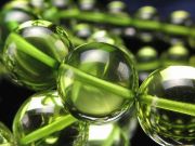 オリーブグリーンカラー 5A グリーンアンバー ブレスレット 約10mm×20珠前後 発色美しいリトアニアアンバー 極上透明 バルト海産 パワーストーン 天然石