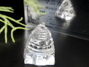 富を司るシュリヤントラ マニカラン水晶シュリヤントラ ギャランティカード付き 高さ約24mm 約12.5g 『地球最後の秘境』パワースポットの最高峰ヒマラヤ山脈