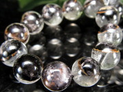 店頭展示中 たっぷりプラチナルチル 5A プラチナルチル クォーツ ブレスレット 7.5mm-8mm×25珠 1点物 ブラジル産 bl-p パワーストーン 天然石