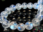 5A ブルー ムーンストーン ブレスレット 5mm-5.5mm×37珠 永遠の愛の象徴 極上天然石 一点もの スリランカ産 bl-p-g パワーストーン 天然石