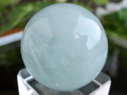 高品質 潤いたっぷり アクアマリン 丸玉 台座付 直径25mm 重さ24g 3月の誕生石 海の守護石 美しい若さと幸せな喜びの象徴 夏色のスフィア ブラジル産