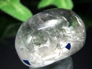 古代の水入り 水晶 磨きタンブル 最大幅30mm 重さ17.4g オーバル型 強力な癒しの力 古代の水を封入した水晶 最強のお守り 1点物 ブラジル産 パワーストーン