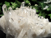4A 四川省産 水晶 クラスター 最大幅101mm 重さ375g 透明 超人気針状群生 浄化 1点もの 四川省産 パワーストーン 天然石
