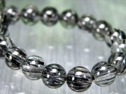 針の向きが揃った希少タイプ 5A ブラックルチル クォーツ ブレスレット 6.5mm-7mm×28珠 最強勝ち運ルチル ビジネス運の向上に 一点物 ブラジル産
