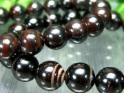 ブラック・ブラウン MIXアイアン・スギライト ブレスレット 9.5mm-10mm×20珠前後 高級感のあるメタリックカラー ヘマタイトとの共生