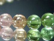 店頭展示中 宝石級のパステルカラー S級 MIX トルマリン 電気石 ブレスレット 7.5mm-8mm×24珠 ポップなキャンディーカラー 幸運・健康を引き寄せる石