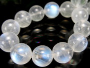 4A ブルームーンストーン ブレスレット 8mm-8.5mm×23珠 美麗ブルーシラー 永遠の愛の象徴 6月の誕生石 一点もの スリランカ産 パワーストーン 天然石