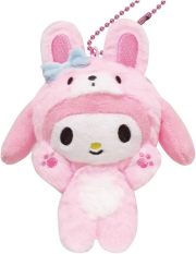 サンリオキャラクターズ バンザイシリーズ ボールチェーンマスコット マイメロディ ウサギ SAB-BM-MM ぬいぐるみ キーホルダー マスコット バッグチャーム