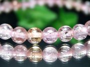 透明感抜群 S級 インペリアル ピンクトパーズ ブレスレット 約5mm-5.5mm×38珠 11月の誕生石 美しくも絶妙な色合い トパーズの王様 最大の力の発揮