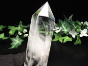 水晶 ポイント 六角柱 置物 高さ148mm 重さ333g 極上超透明 水晶 クリスタル 水晶ポイント 浄化 インテリア 一点もの ブラジル産 パワーストーン 天然石