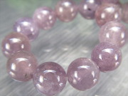 抜粋鑑別済み 4A マリアライト バイオレットスキャポライト ブレスレット 8mm-8.5mm×23珠 心を癒やす 慈愛のパワー 一点もの アフガニスタン産