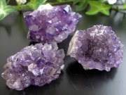5個セット フラワーアメジスト クラスター 重さ 計190g 美結晶 愛の守護石 紫水晶 天然石 1点物 ブラジル産 パワーストーン 天然石