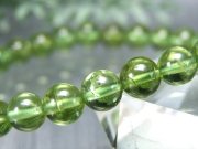 4A+ ペリドット かんらん石 ブレスレット 6mm-6.5mm×29珠 澄み切ったオリーブグリーン 女神ペレの涙 夫婦円満の石 8月誕生石 一点物 ミャンマー産 bl-p-g