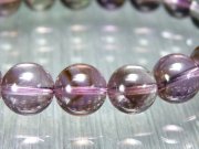 ファントム有り 3A アメトリン ブレスレット 9.5mm-10mm×20珠 透明感抜群 最高の能力を引き出す石 2種の鉱物が織り成す神秘の石 1点もの ブラジル産