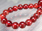 5A レッド アンデシン ブレスレット 5mm-5.5mm×36珠 全珠キャンディレッド 中性長石 本当の自分に近づく変化を促す石 チベット産 パワーストーン 天然石