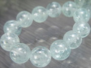 淡く上品な ブルーカラー 3A シンデレラ アクアマリン ブレスレット 7mm-7.5mm×25珠 3月誕生石 海の守護石 美しい若さと幸せな喜びの象徴