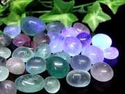 強蛍光 MIX フローライト タンブル 詰め合わせ 100g 幅約10mm-25mm マルチカラー 今回入荷は ブラックライトでブルーに蛍光 タンブル 協調性 癒し