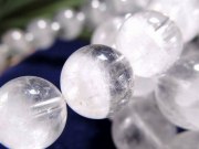 ホワイト ラビット ファントムクォーツ ブレスレット 9.5mm-10mm×20前後 最強開運 もこもこ白ファントム マダガスカル産 パワーストーン 天然石