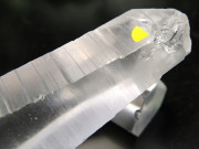 溶け跡くっきり 雷水晶 レムリアン シード クリスタル 単結晶 ライトニング 幅58mm 重さ26.8g コレクター品 レムリアン の 雷電水晶 ブラジル