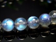 3A+ ラブラドライト ブレスレット 7mm-7.5mm×26珠 スペクトロライト 濃いブルーシラー 信念を貫く力 一点もの マダガスカル産 パワーストーン 天然石 ブルー