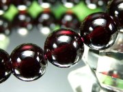AAA アルマンダイン ガーネット ブレスレット 10.5mm-11mm×19珠 努力が実る石 上質な真紅の宝石 柘榴石 1点もの インド産 パワーストーン 天然石