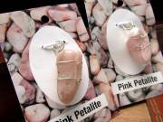 正規品 H&E ピンクペタライト ワイヤーラップペンダントトップ 1個売り ヘブン&アース社 Pink Petalite