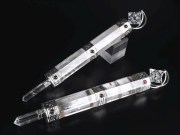 ヒマラヤ水晶 マジックワンド 全長約15cm-18cm 1個売り ガーネット装飾 ヒマラヤ水晶マカバスター付き ヒーリングワンド タイプA