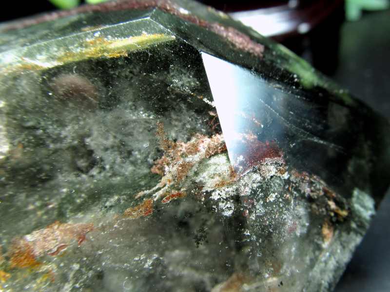 5A バイヤー厳選 虹入り ガーデン クォーツ 六角柱 水晶 ポイント 木製台座付き 重さ663g 高さ160mm ガーデン水晶 ポリッシュ 絶景庭園 一点物 ブラジル産