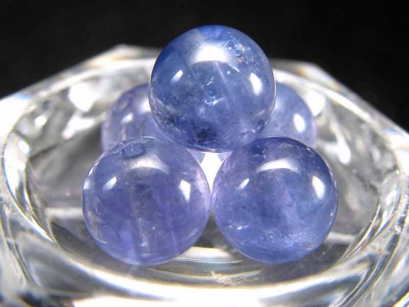 過去最高品質 S級 宝石質 タンザナイト バラ珠売り 1粒売り 6mm-6.5mm 美麗 極上青紫 ポジティブに変換する タンザニア産