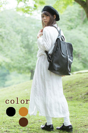 革製フラップリュック（大） ls-amsb1700 conaran