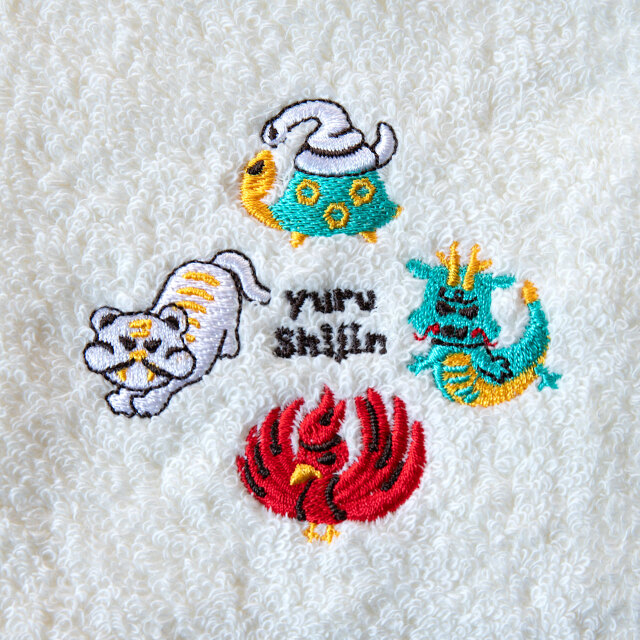 ゆる四神タオルハンカチ conaran